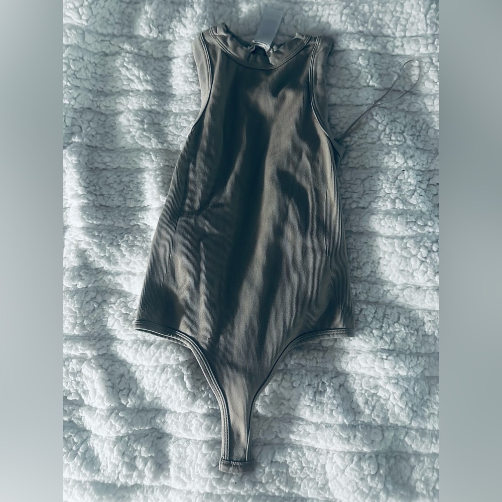 Happily Grey Tan Stretch Bodysuit
